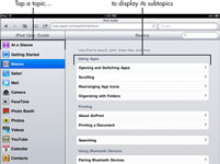 How to use the iPad Online User Guide - dummies