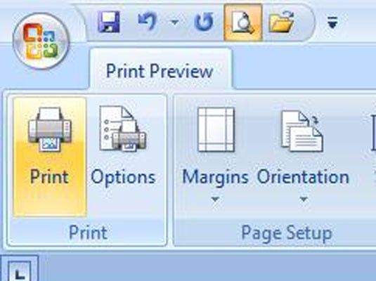 How To Preview Before Printing In Word 2007 Dummies