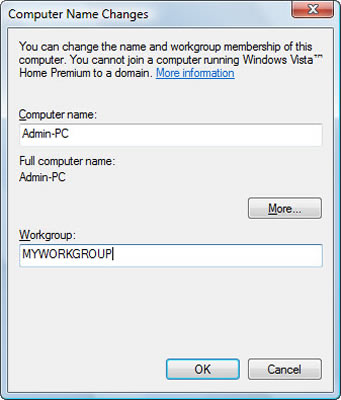 How To Set Workgroup In Windows Vista