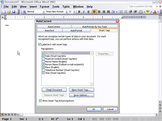 autotext for outlook 2003
