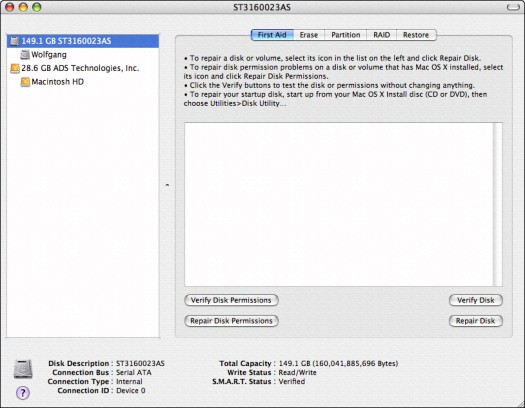 mac disk utility format for mac and windows