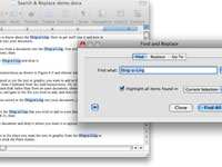 find and replace microsoft word mac