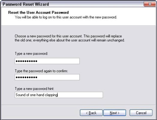 How To Recover A Lost Windows Vista Password Dummies 5070