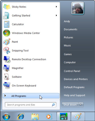 change to windows 7 start menu