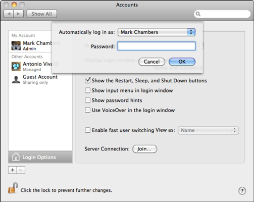 mac os x password bypass