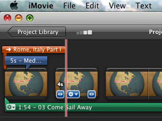 add audio clip to imovie