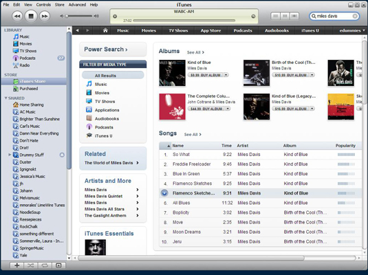 How to Use the iTunes Search Feature - dummies