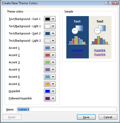 How To Modify Or Create A Theme In Word 2010 Dummies