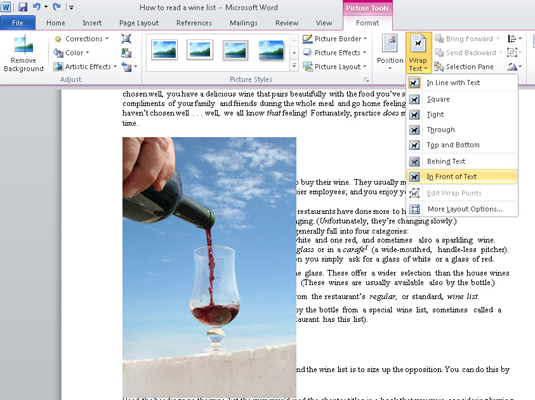 get photo to wrap in text box in word for mac 15.33