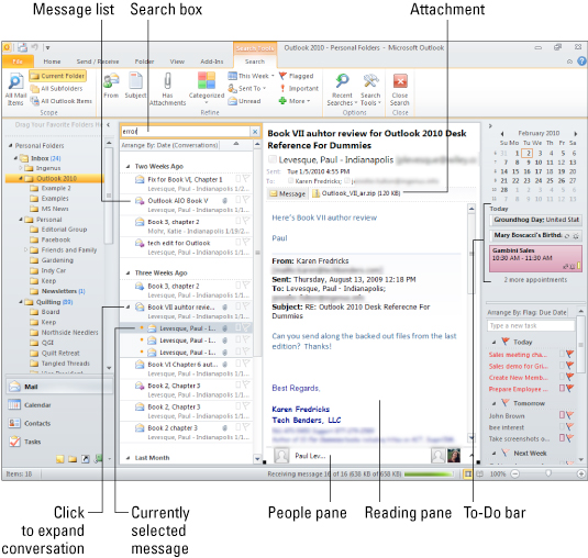 Outlook 2010 All In One For Dummies Cheat Sheet Dummies