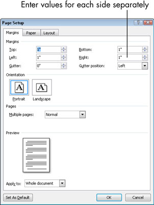 How to Set Document Margins in Microsoft Word - dummies