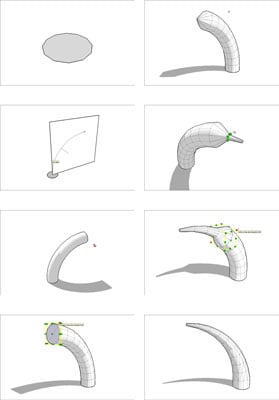 How To Combine Scale And Follow Me In Google Sketchup 8 Dummies