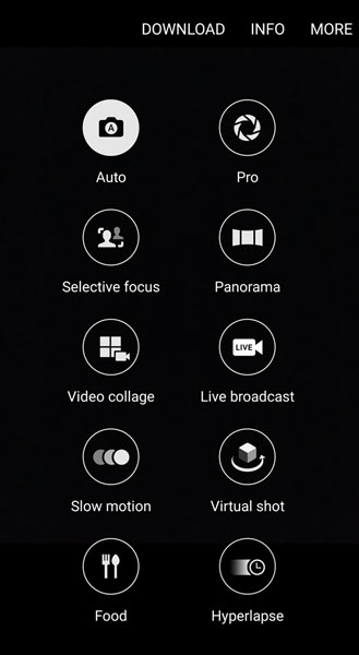 The Galaxy S7 Phone Camera's Mode Setting - dummies