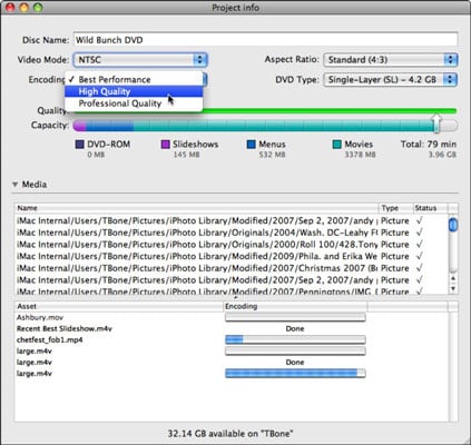 Check The Project Size And Status Of Your Ilife 11 Idvd Project Dummies