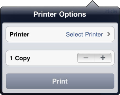 printers for ipad 1