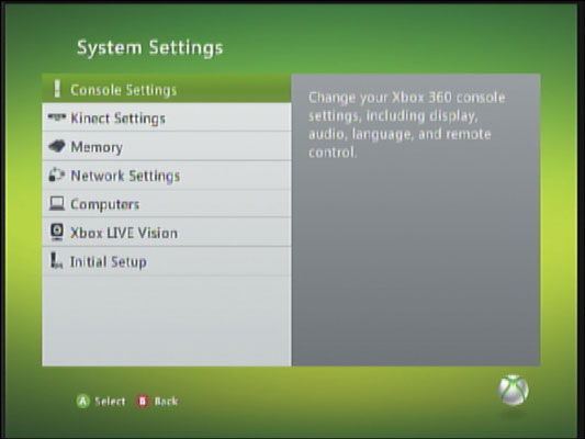 where is my home xbox in settings