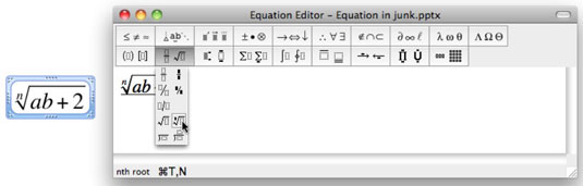 mac hotkey for equation editor