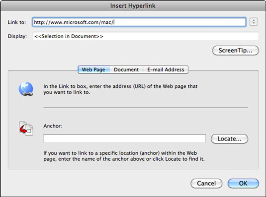 hyperlink in powerpoint for mac is not working