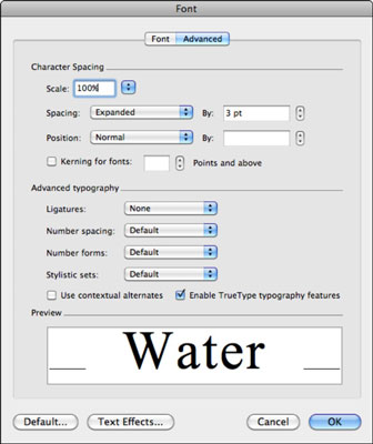 control the spacing in word for mac