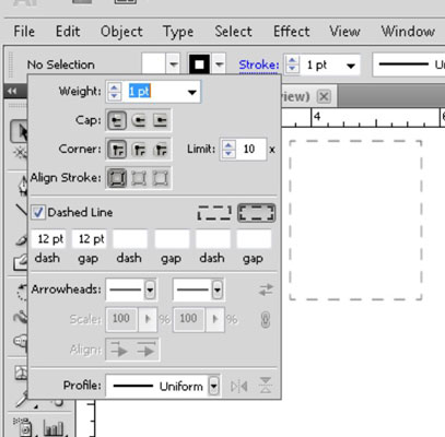 Adobe CS5 Illustrator Stroke Modification - dummies