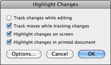 is there tracked changes in powerpoint for mac