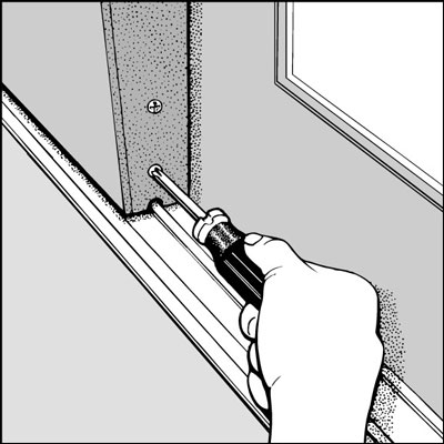 How to clean your sliding door track