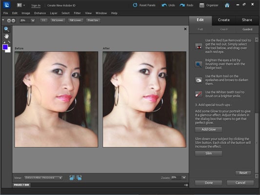 Use Guided Photo Edit Mode in Photoshop Elements 10 - dummies