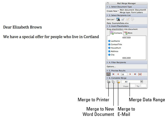 do mail merge ms word for mac 2011