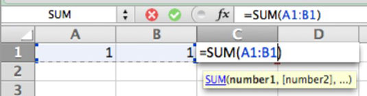 where is the autosum button in excel for mac