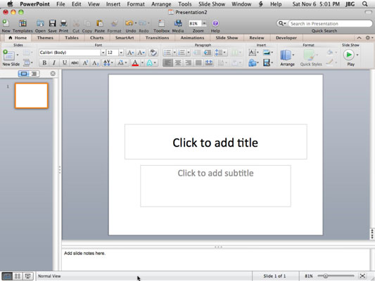 make a quiz using powerpoint for mac 2011