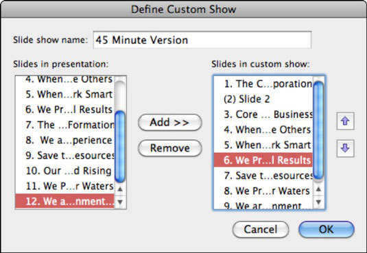 show feature in powerpoint for mac