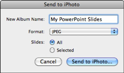 powerpoint for mac photo album