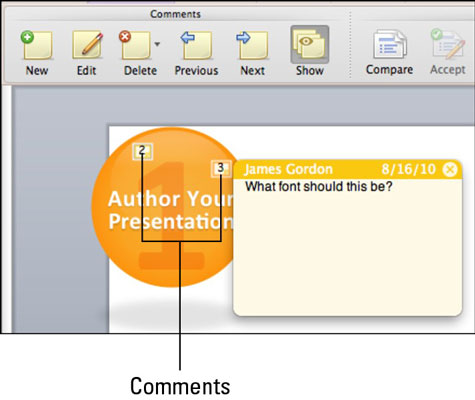 delete comments in powerpoint for mac