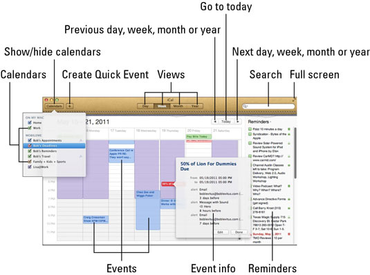 event view in calendar for mac