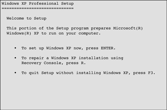 window xp recovery console commands