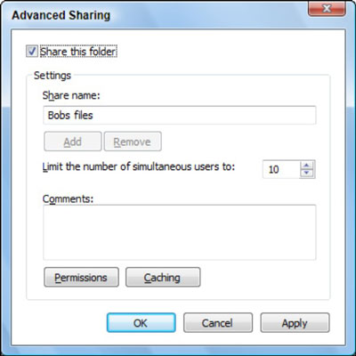 How to Share a Folder in Windows 7 and Windows Vista - dummies