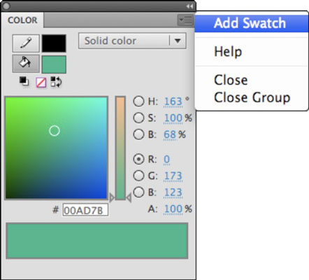 Add Colors To Swatches In Flash Cs5 Dummies