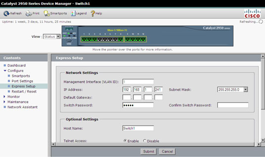 Cisco Switch Configuration using Web Console - dummies