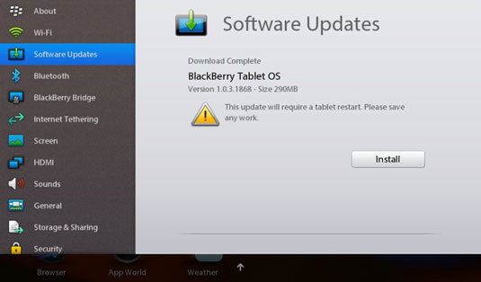 Software Updates For Your Blackberry Playbook Dummies