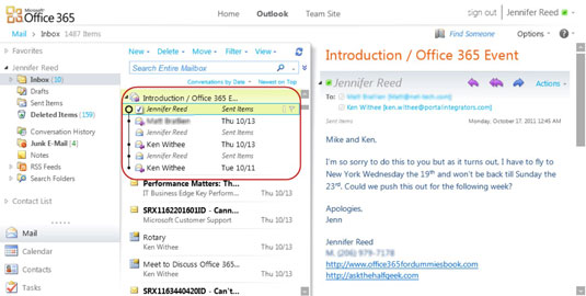 office 365 outlook turn off conversations