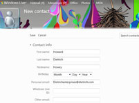 how to add contacts to hotmail