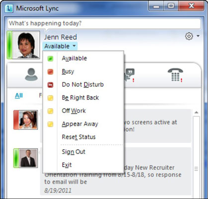 The Lync Online User Interface Dummies