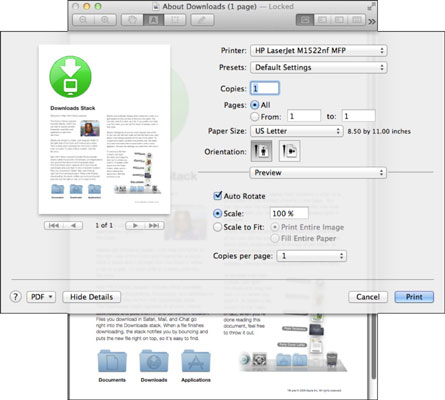 mac make a shortcut for print to pdf file