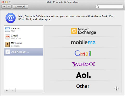 mac mail contacts list