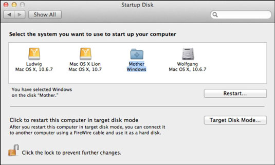 create startup disk in mac for windows 10