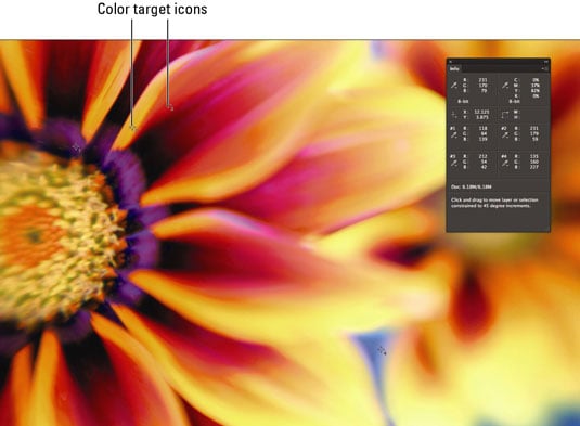 how-to-use-the-color-sampler-tool-in-photoshop-cs6-dummies