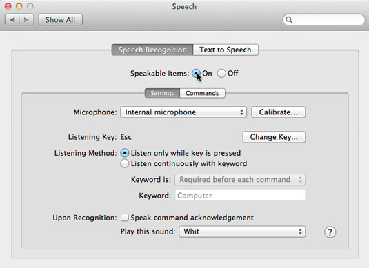 mountain lion for mac speech recognition software