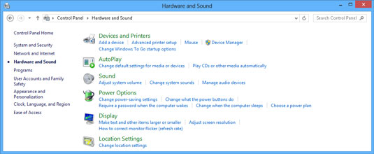 manage audio devises in wi n dows 8