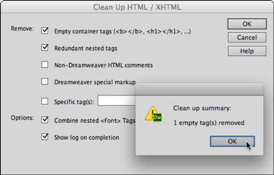 html cleanup