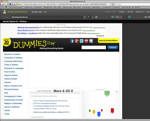 How To Preview Your Page In Adobe Dreamweaver Cs6 Dummies